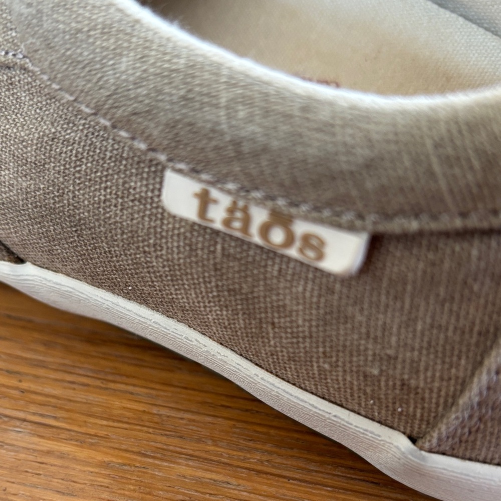 Taos Footwear Taupe Slip-On Flats